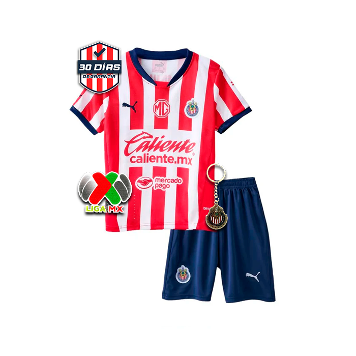 Kids KIT Chivas de Guadalajara Home Jersey 2024/25